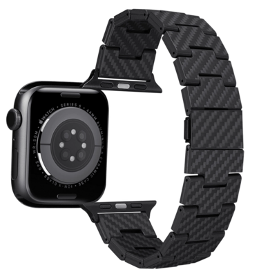 Het&nbsp;Pitaka Carbon Fiber Apple Watch bandje is 100% gemaakt van carbon.  Gemaakt van duurzame 1K carbon fiber en is gesch