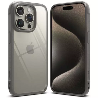 Ringke Fusion Bold iPhone 15 Pro Max hoesje grijs