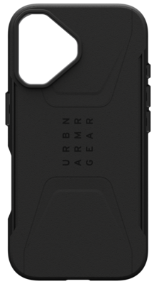 UAG Civilian MagSafe iPhone 16 hoesje zwart