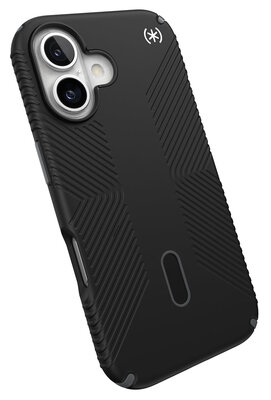Speck Presidio 2 Grip Clicklock iPhone 16 hoesje zwart