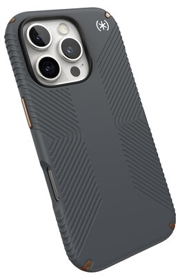 Speck Presidio 2 Grip iPhone 16 Pro hoesje grijs