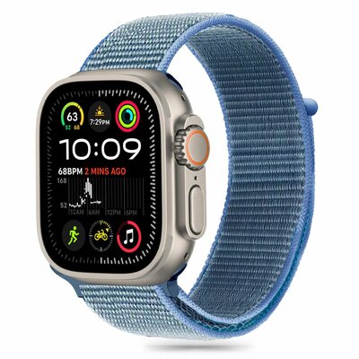 TechProtection Nylon Apple Watch 42 / 41 / 40 mm bandje blauw