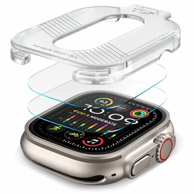 Tech Protection Supreme Apple Watch Ultra 49 mm glazen screenprotector 2 pack