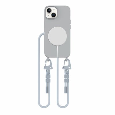 Tech Protection MagSafe iPhone 13 hoesje met koord grijs