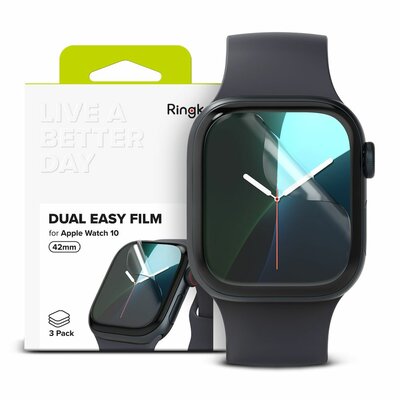 Ringke Easy Flex Apple Watch 10 46 mm screenprotector 3 pack