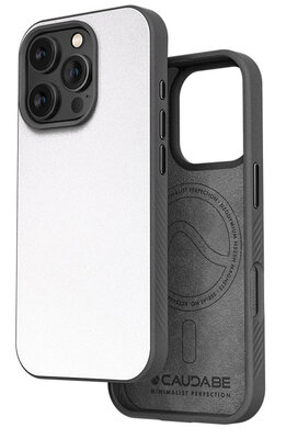 Caudabe Paragon iPhone 16 Pro Max hoesje wit
