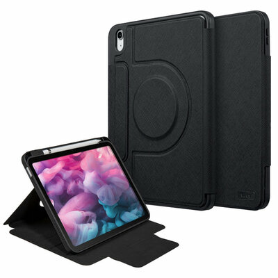 LAUT Prestige Folio Magnetic iPad 2022 10,9 inch hoesje zwart