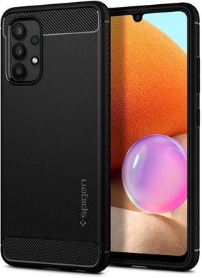 Spigen Rugged Armor Galaxy A32 hoesje Zwart