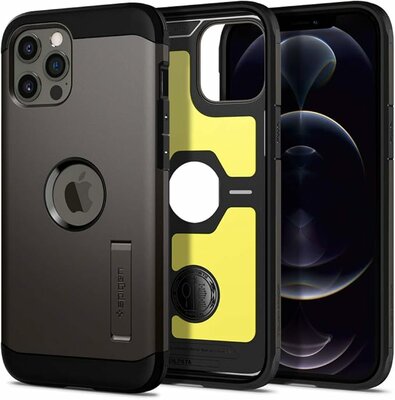 Spigen Tough Armor iPhone 12 Pro Max hoesje Grijs