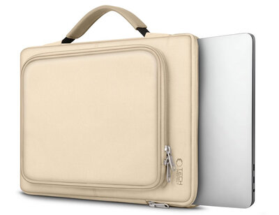 TechProtection Baja MacBook 15 / 16 inch laptoptas beige
