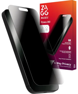 ZAGG Glass Elite 360 Privacy iPhone 16 Pro glazen screenprotector