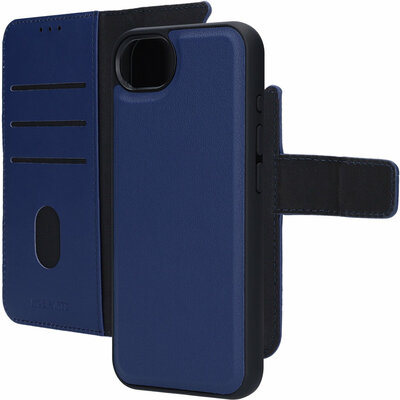 Mobiparts leren 2 in 1 Wallet iPhone 16e hoesje blauw