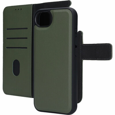 Mobiparts leren 2 in 1 Wallet iPhone 16e hoesje groen