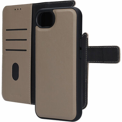 Mobiparts leren 2 in 1 Wallet iPhone 16e hoesje groen
