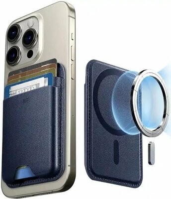 ESR HaloLock Wallet Boost MagSafe wallet hoesje blauw