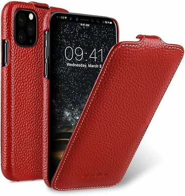 Melkco Leather Jacka iPhone 11 Pro Max hoes Rood