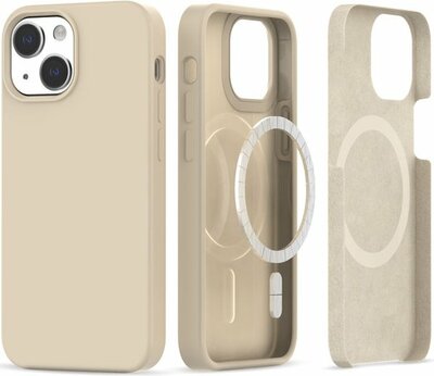 Tech Protection Silicone MagSafe iPhone 14 / iPhone 13 hoesje beige