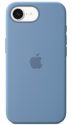 Apple silicone iPhone 16e hoesje winter blauw