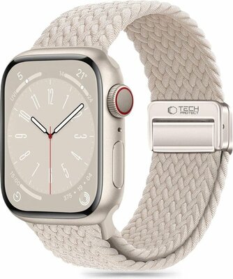 TechProtection Nylon Plus Apple Watch 42 / 41 / 40 mm bandje beige