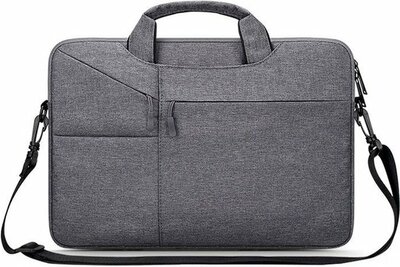 TechProtection Pocket MacBook 15 / 16 inch laptop tas grijs