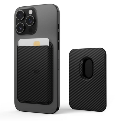 TechProtection MagSafe wallet portemonnee hoesje carbon