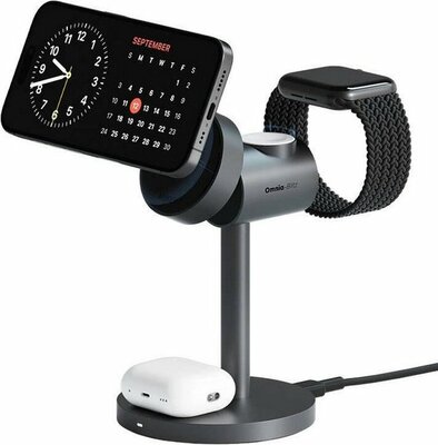 Aukey MagFusion 3 in 1 MagSafe Qi2 oplader