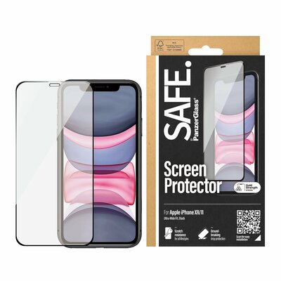 PanzerGlass SAFE iPhone 11 / XR glazen screenprotector