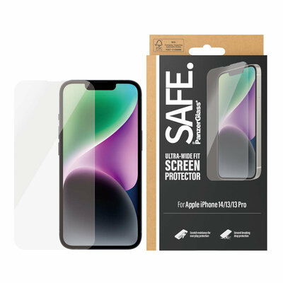 PanzerGlass SAFE iPhone 14 / 13 / 13 Pro Ultra Wide Fit glazen screenprotector