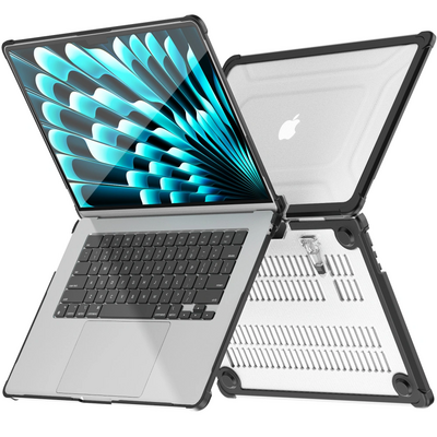 TechProtection Pro hardshell MacBook Air 13,6 inch doorzichtig