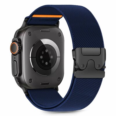 TechProtection Nylon clasp Apple Watch 49 /  46 / 45 / 44 mm bandje navy