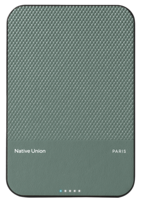 Native Union ReClassic MagSafe powerbank groen