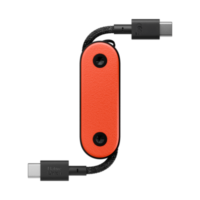 Native Union Pocket USB-C naar USB-C kabel oranje
