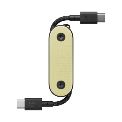Native Union Pocket USB-C naar USB-C kabel geel