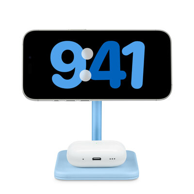 Twelve South HiRise 2 deluxe 2 in 1 MagSafe oplader blauw