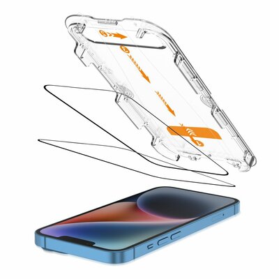 TechProtection Quick iPhone 16e / 14 / 13 / 13 Pro glazen screenprotector 2 pack