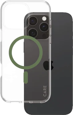 PanzerGlass CARE Urban Combat iPhone 16 Pro Max hoesje doorzichtig groen
