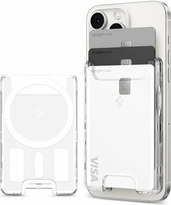 Spigen MagSafe Ultra Hybrid kaarthouder wallet transparant