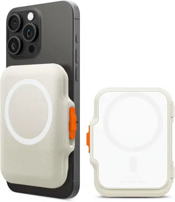 Spigen TinTap MagSafe kaarthouder wallet beige