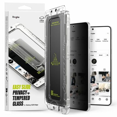 Ringke Easy Slide Galaxy Edge S25 privacy screenprotector