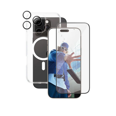 PanzerGlass CARE 3 in 1 iPhone 16 Pro Max Urban Combat bundel hoesje screen en camera protector