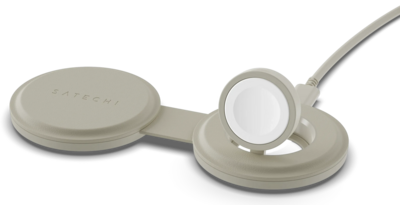 Satechi On-the-Go Qi2 MagSafe 2 in 1 oplader beige