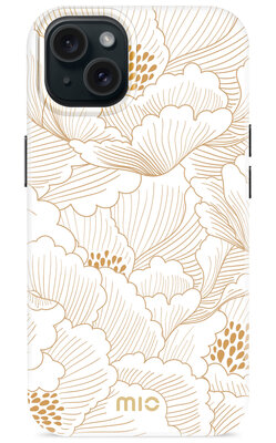 MIO MagSafe iPhone 15 / 14 / 13 hoesje White Roses