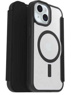 Otterbox React Folio iPhone 17e / 16e / iPhone 15 / 14 / 13 hoesje zwart