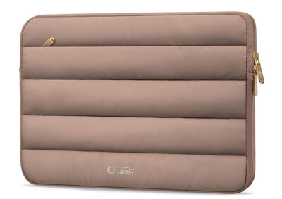 TechProtection Fluffy MacBook 15 / 16 inch sleeve walnut