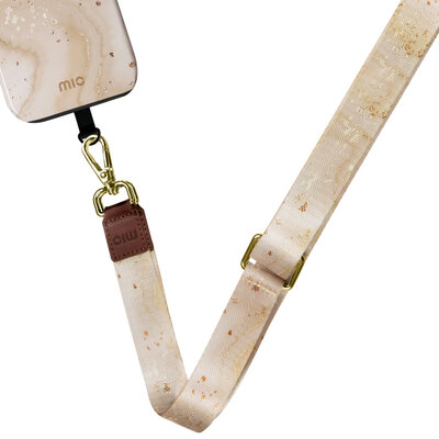 MIO Lanyard universeel draagkoord Gold Marble