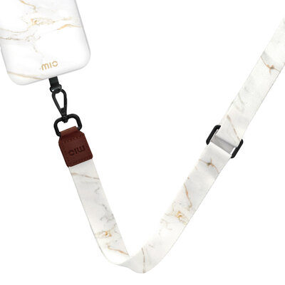 MIO Lanyard universeel draagkoord White Marble