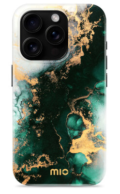 MIO MagSafe iPhone 16 Pro hoesje Green Marble