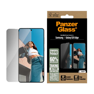 PanzerGlass Galaxy S25 Edge Ultra Wide Fit Privacy screenprotector