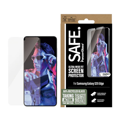 PanzerGlass SAFE Galaxy S25 Edge Ultra Wide Fit screenprotector