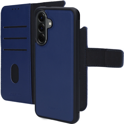 Mobiparts leren 2 in 1 Wallet Galaxy A56 hoesje blauw